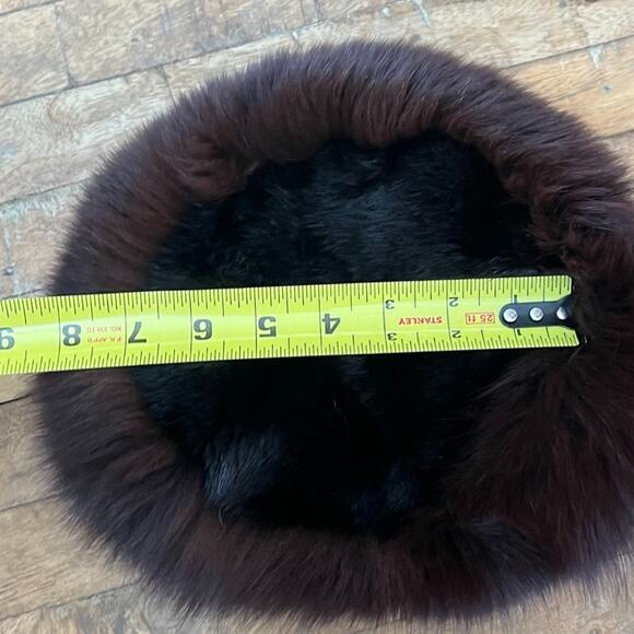 Vintage Women\'s Russian Style Brown & Black Real Fur Hat main image 10